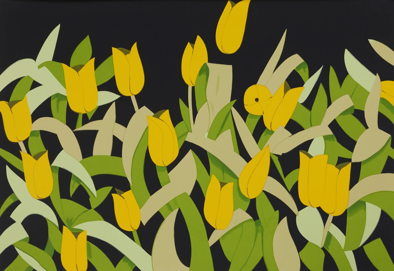 Yellow Tulips by Alex Katz