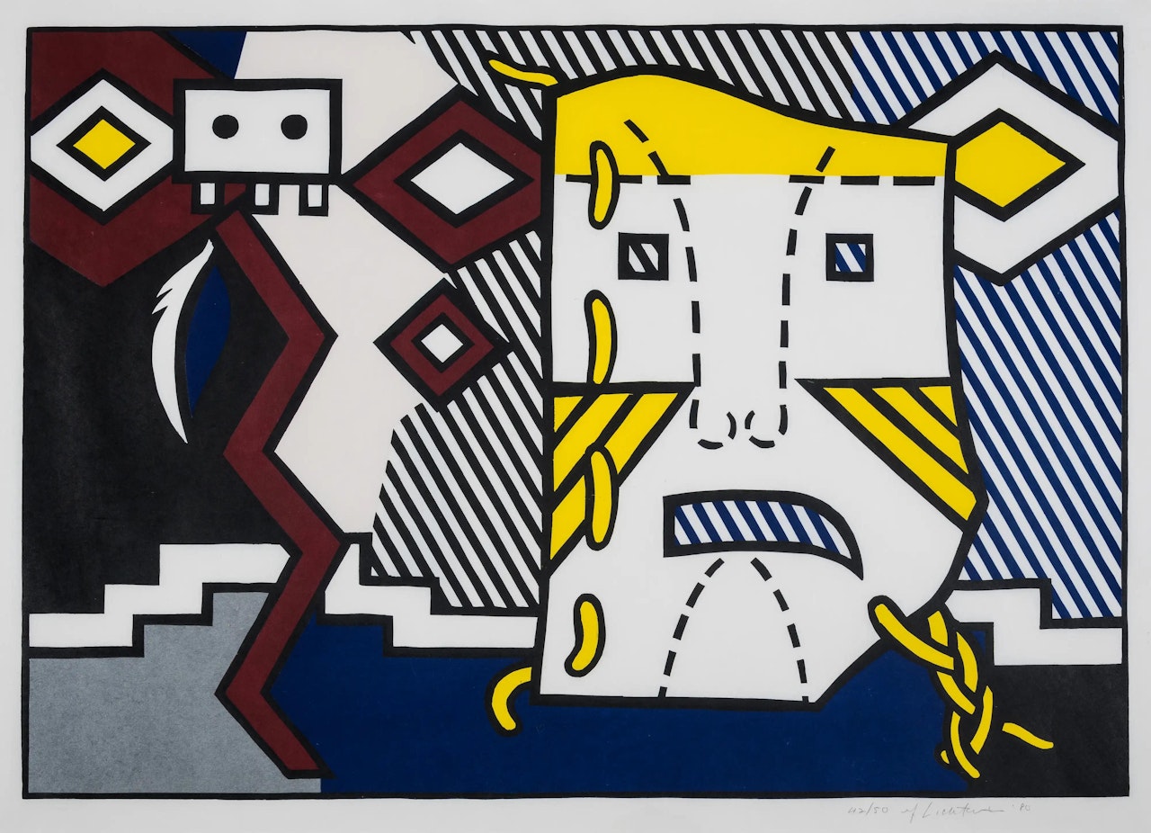 American Indian Theme V, from American Indian Theme by Roy Lichtenstein