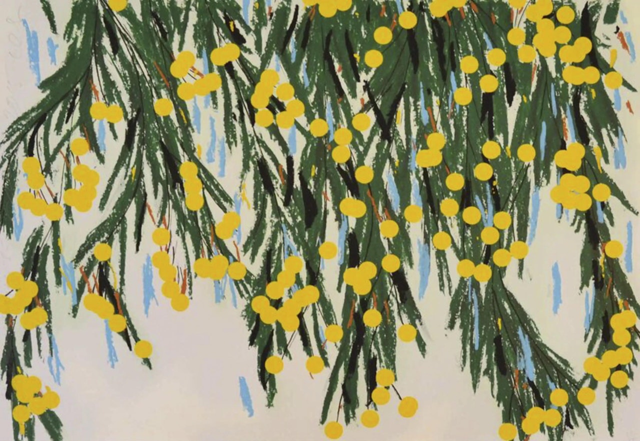 Yellow Mimosa, July 23 by Donald Sultan