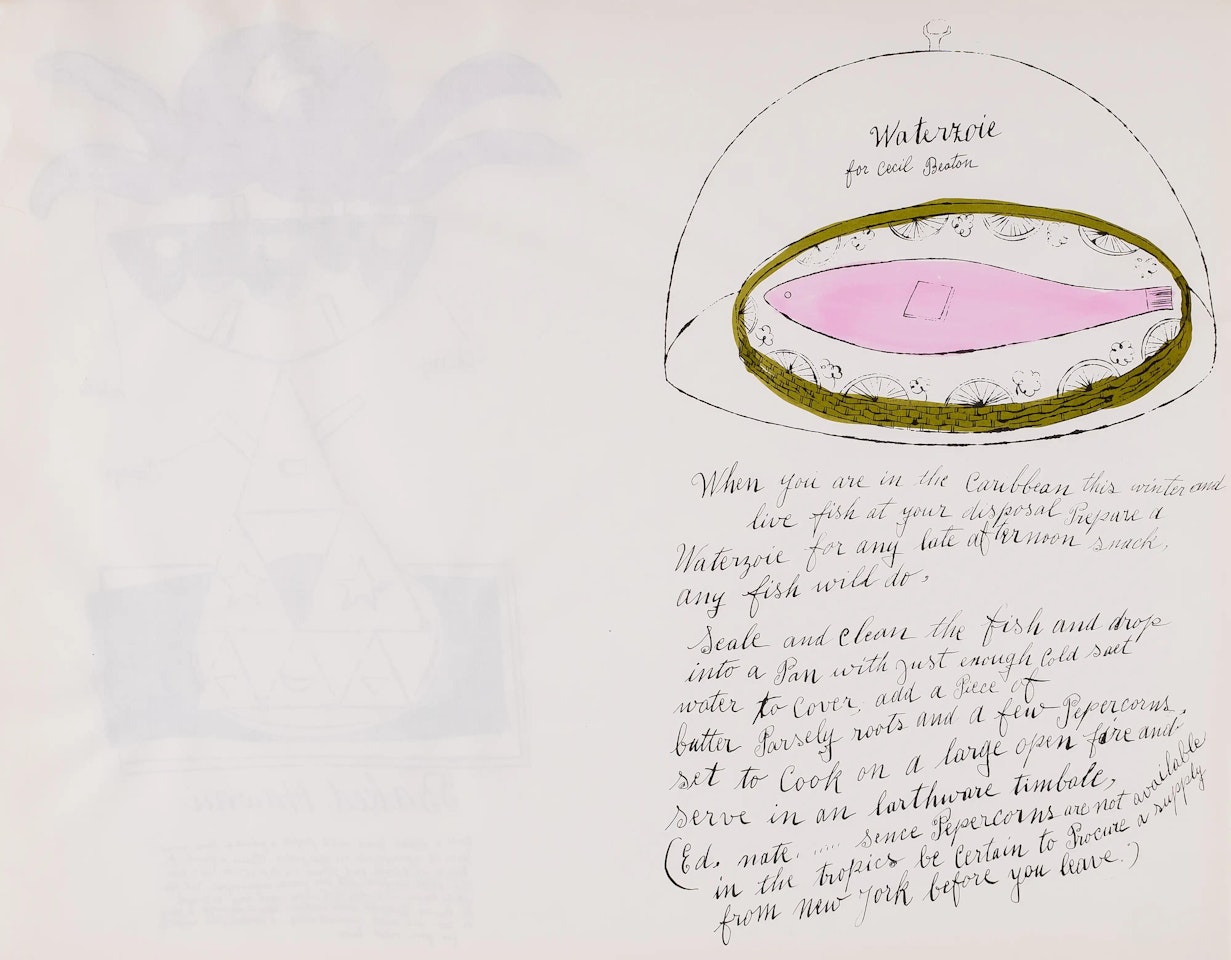 Waterzoie and Baked Hawaii, from Wild Raspberries (see Feldman & Schellmann IV.131.A and IV.137.A) by Andy Warhol