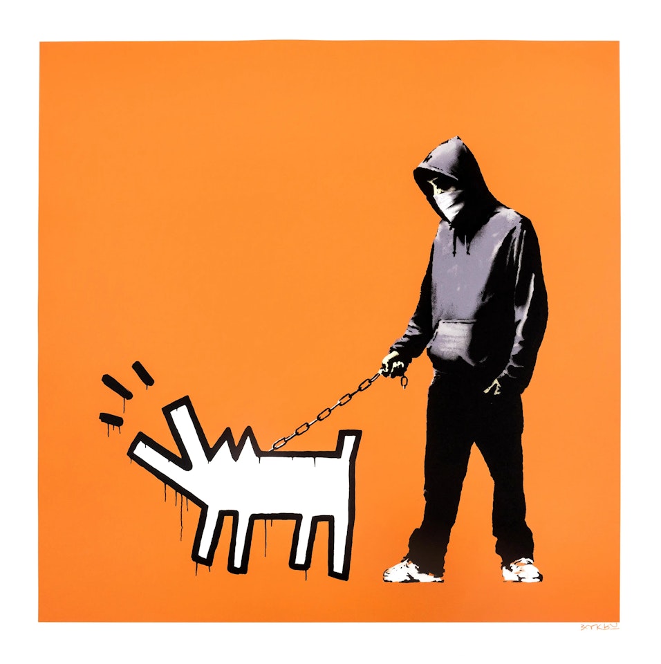 Choose Your Weapon (Dark Orange) (Signed) by Banksy