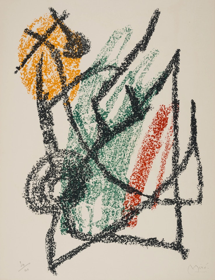 Untitled from Je Travaille comme un jardinier (Mourlot 370; Cramer 85) by Joan Miró