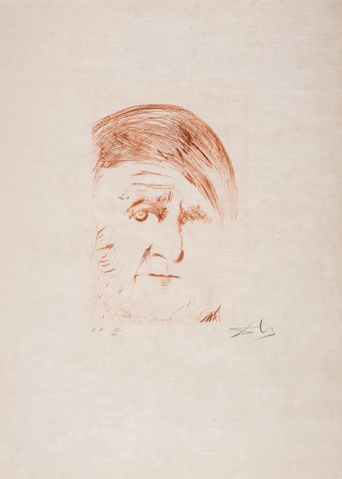 Picasso (Field 68-4I; Michler & Löpsinger 294) by Salvador Dali