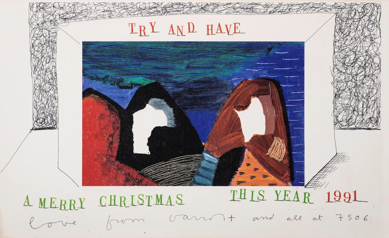 Try and Have A Merry Christmas This Year by David Hockney