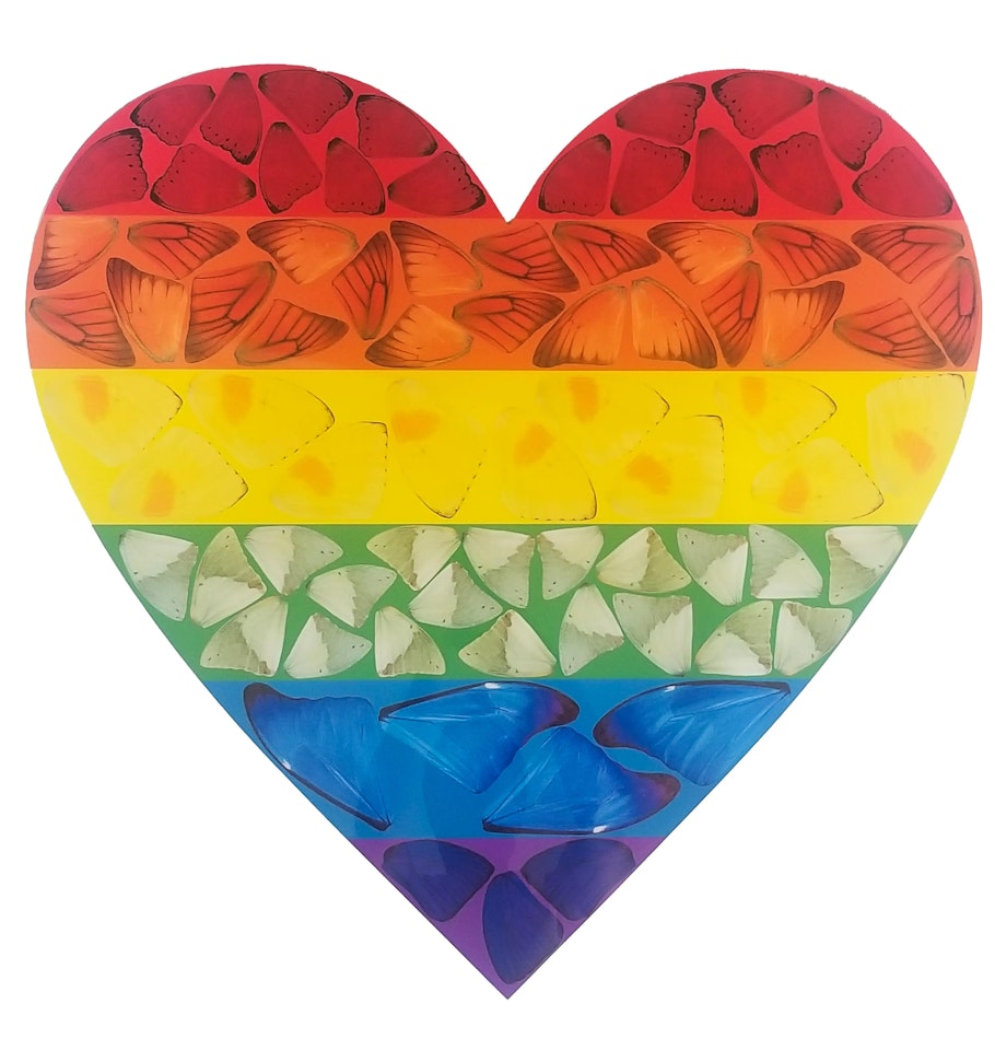 H7-3. Butterfly Heart (large) by Damien Hirst