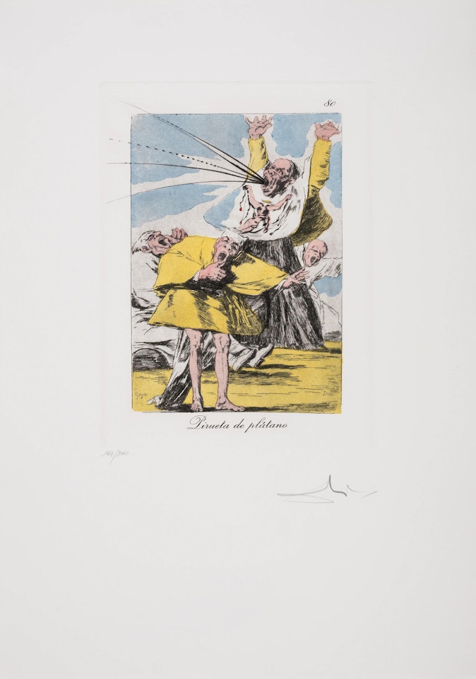 Plate 80, from Les Caprices de Goya (Field 77-3-1; M&L 927) by Salvador Dali