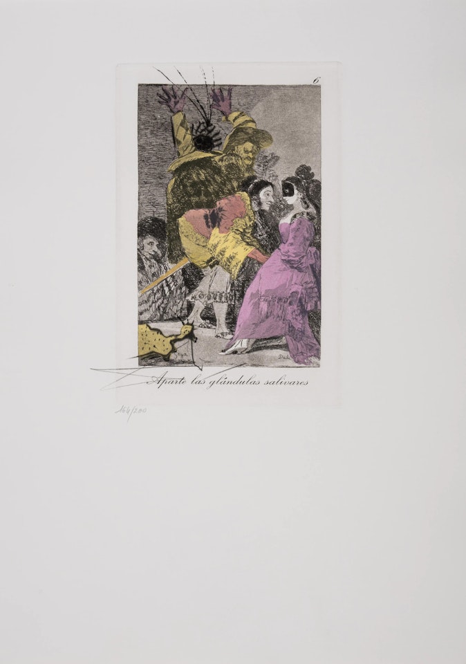 Plate 6, from Les Caprices de Goya (Field 77-3-75; M&L 853) by Salvador Dali