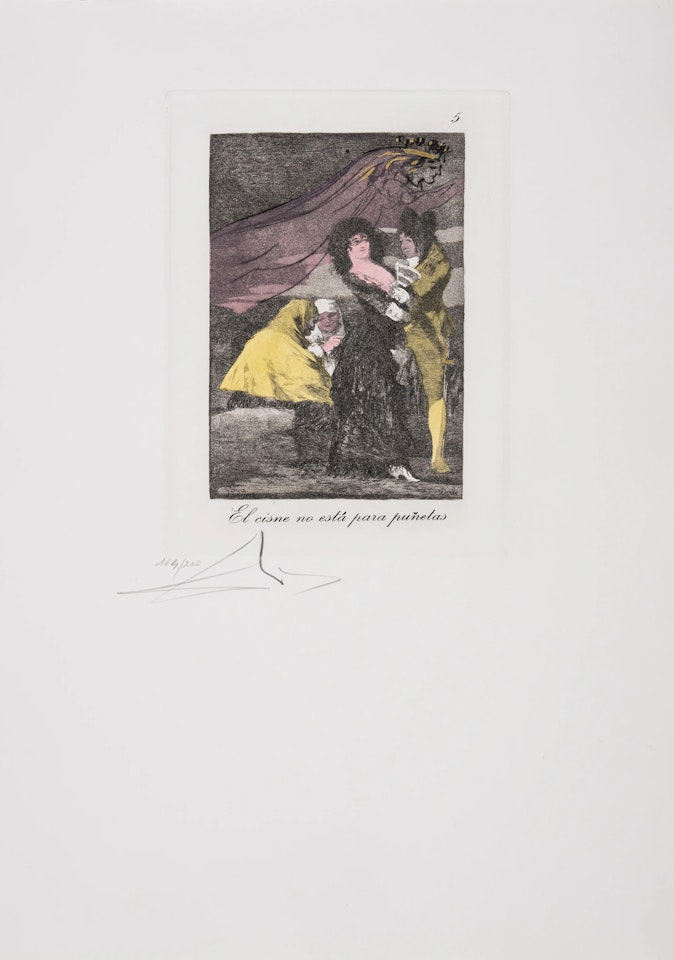 Plate 5, from Les Caprices de Goya (Field 77-3-76; M&L 852) by Salvador Dali