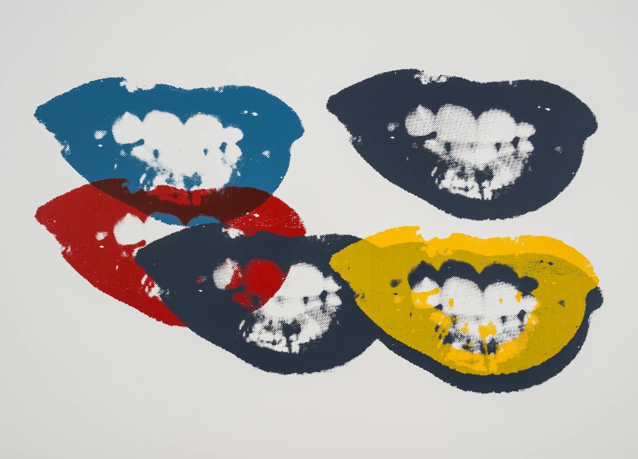 I Love Your Kiss Forever Forever (Sunday B. Morning) by After Andy Warhol