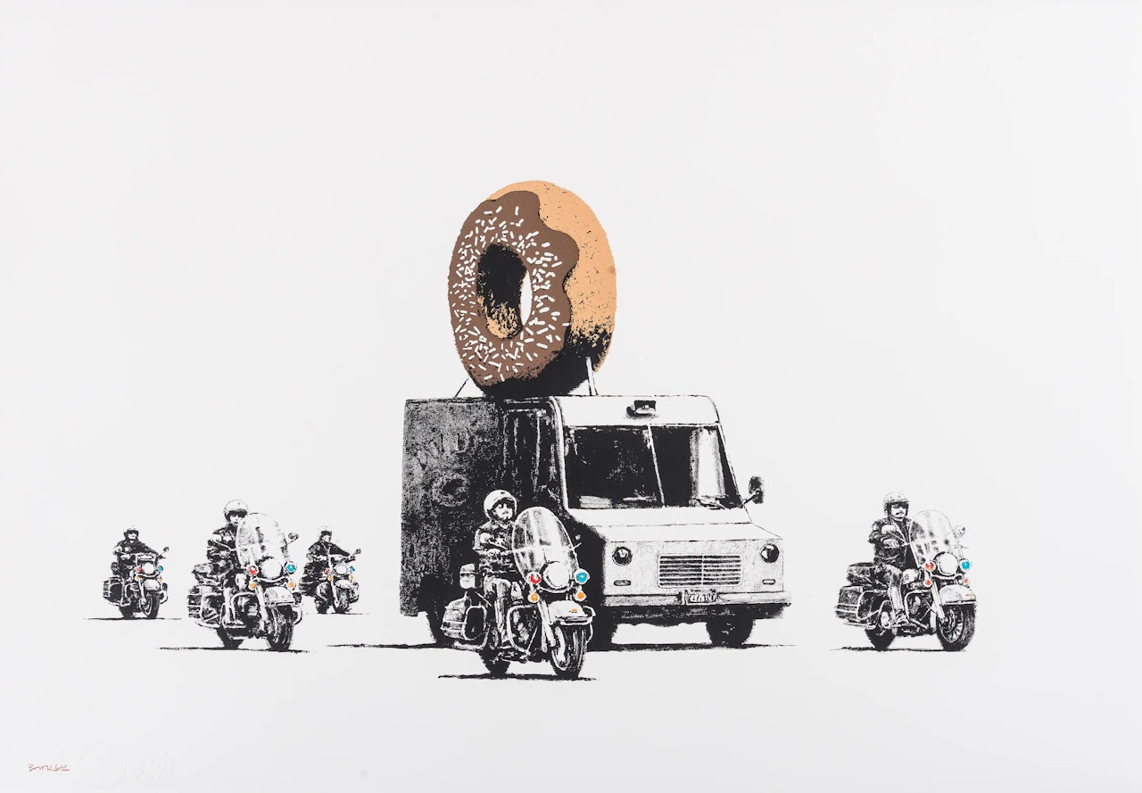 Donuts (Chocolate) (Signed) by Banksy