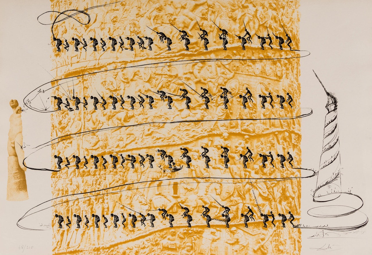 Le Système Caga y Menja (Field 73-20-I) by Salvador Dali