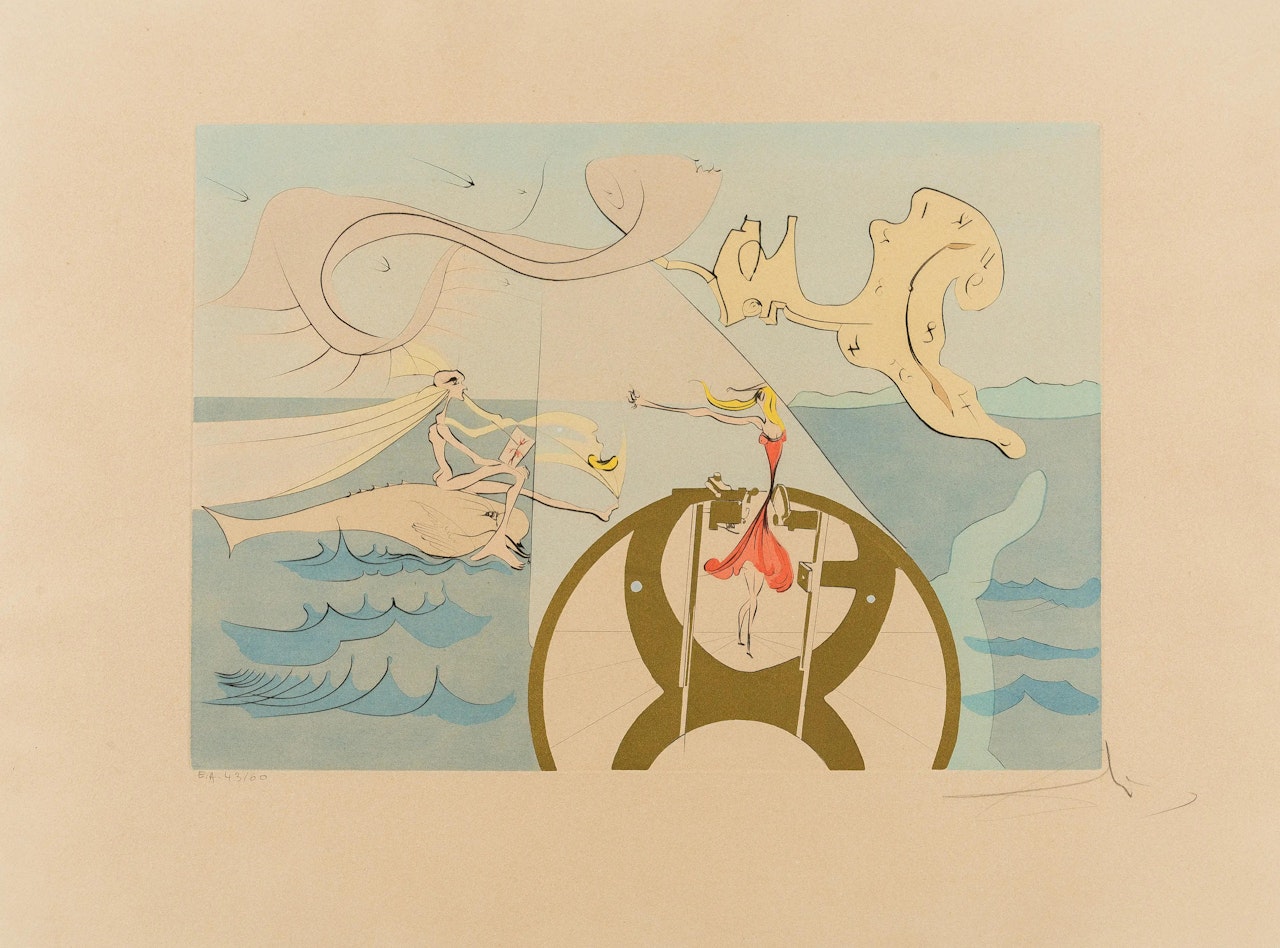 La Machine à Coudre (Field 75-8) by Salvador Dali