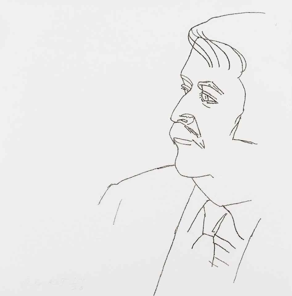 Seated Man (Schröder 125) by Alex Katz
