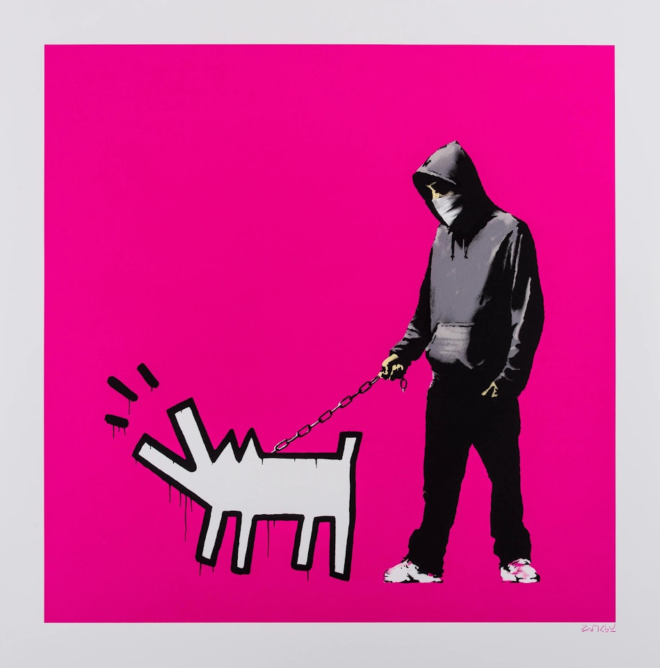 Choose your weapon (Magenta) (Signed AP) by Banksy
