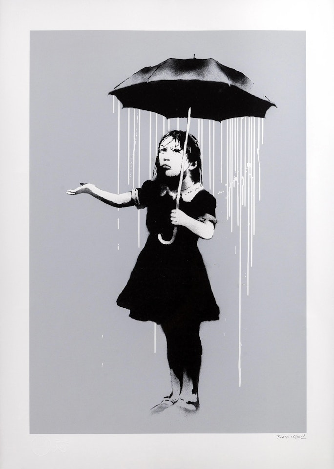 NOLA (White Rain) (Signed) by Banksy