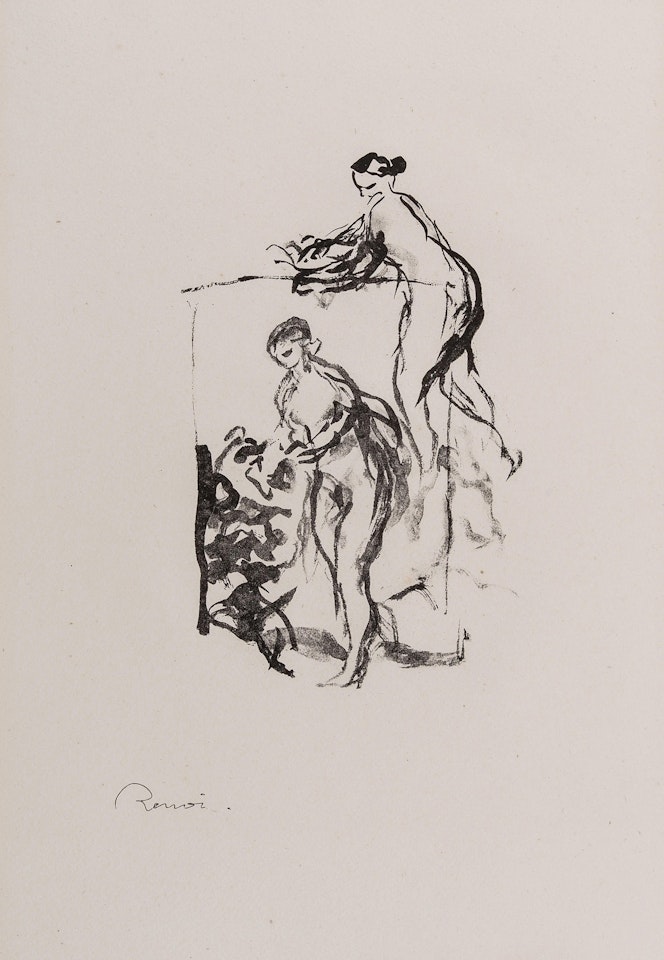 Femme au Cap de Vigne, 3eme Variante (Delteil 46, Stella 46) by Pierre-Auguste Renoir