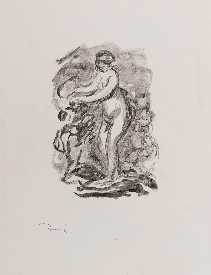 Femme au Cap de Vigne, Variante (Delteil 45, Stella 45) by Pierre-Auguste Renoir