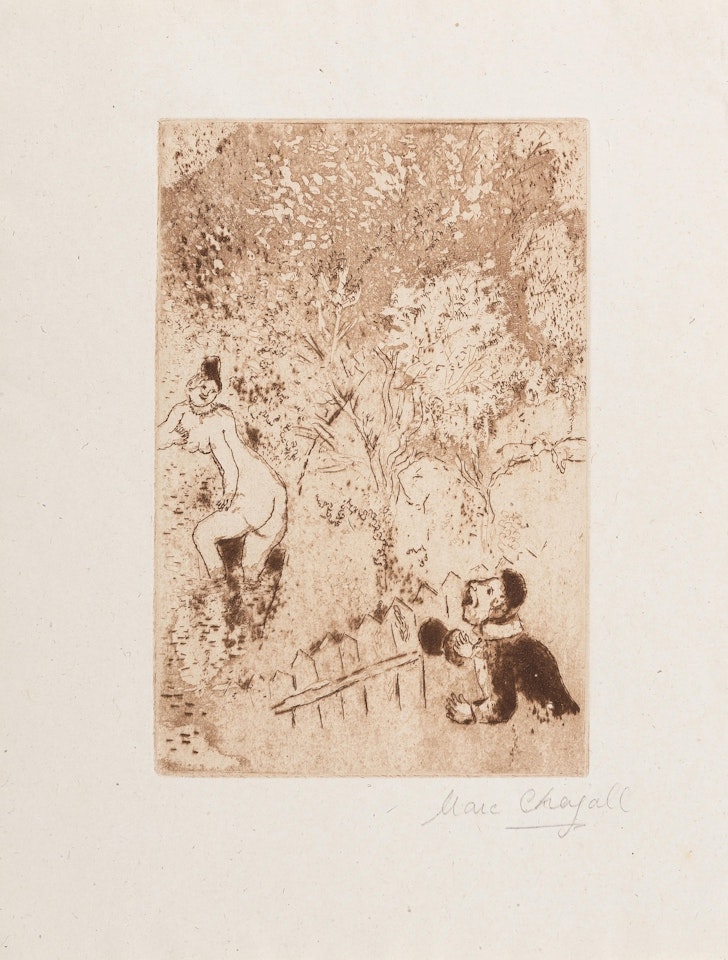 Die Begierde II (Kornfeld 55) by Marc Chagall