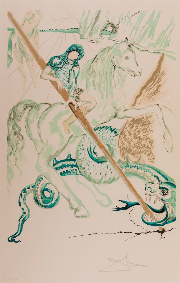 Retrospective. The Lance of Chivalry (78-10-A) by Salvador Dali