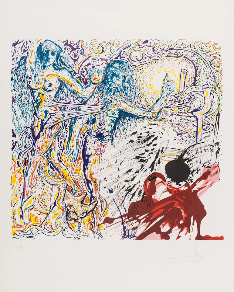Il Paradiso Perduto (Field 74-5-N) by Salvador Dali