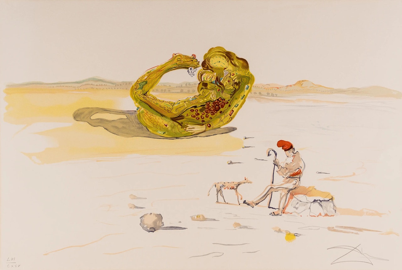 Desert Watch (Cradle of Time) (Field 76-1-E) by Salvador Dali