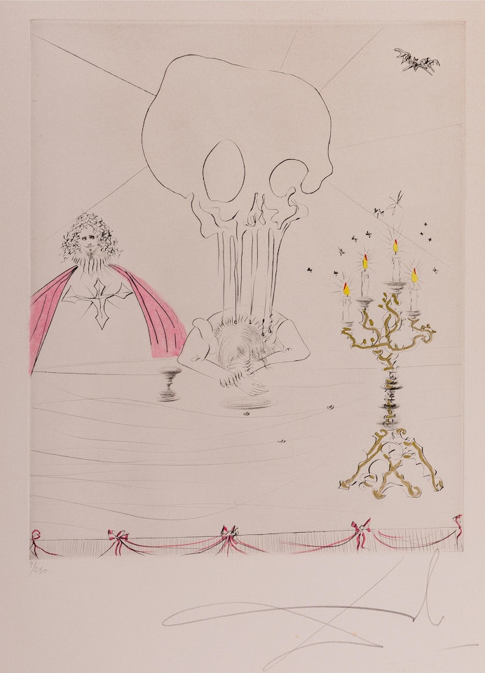 Don Juan. Le Banquet (Field 70-6-B) by Salvador Dali