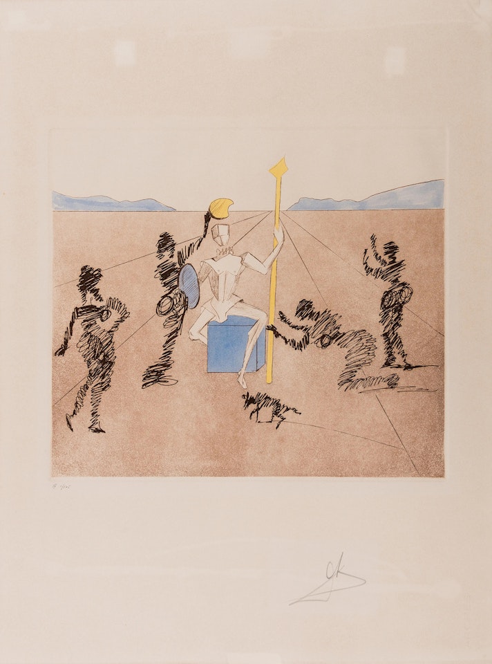 The Golden Helmet of Madrino (Field 80-1-F) by Salvador Dali