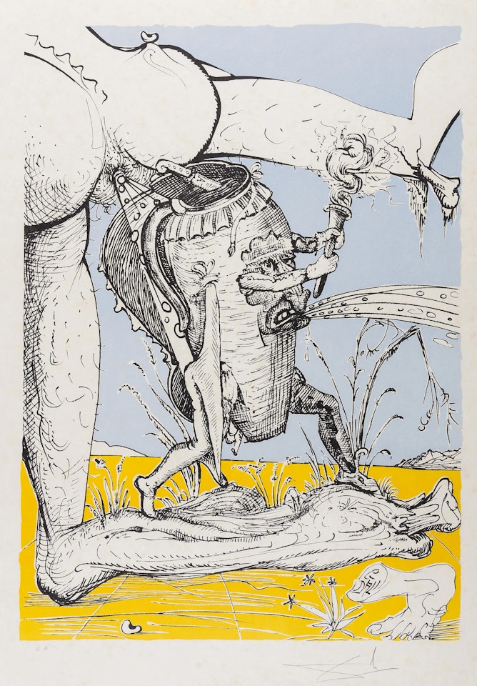 From. Les Songes Drólatiques de Pantagruel (Field 73-7-E) by Salvador Dali