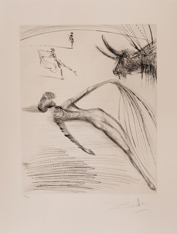 La Cogida y la Muerte (Michler & Löpsinger 637) by Salvador Dali