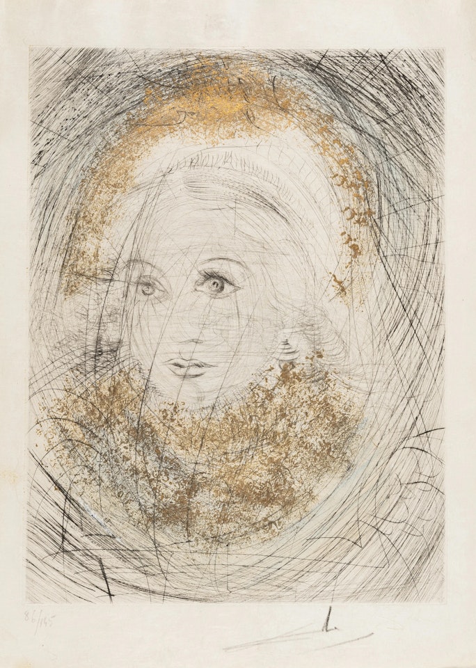 Marguerite (Field 69-1A; M&L 298k) by Salvador Dali