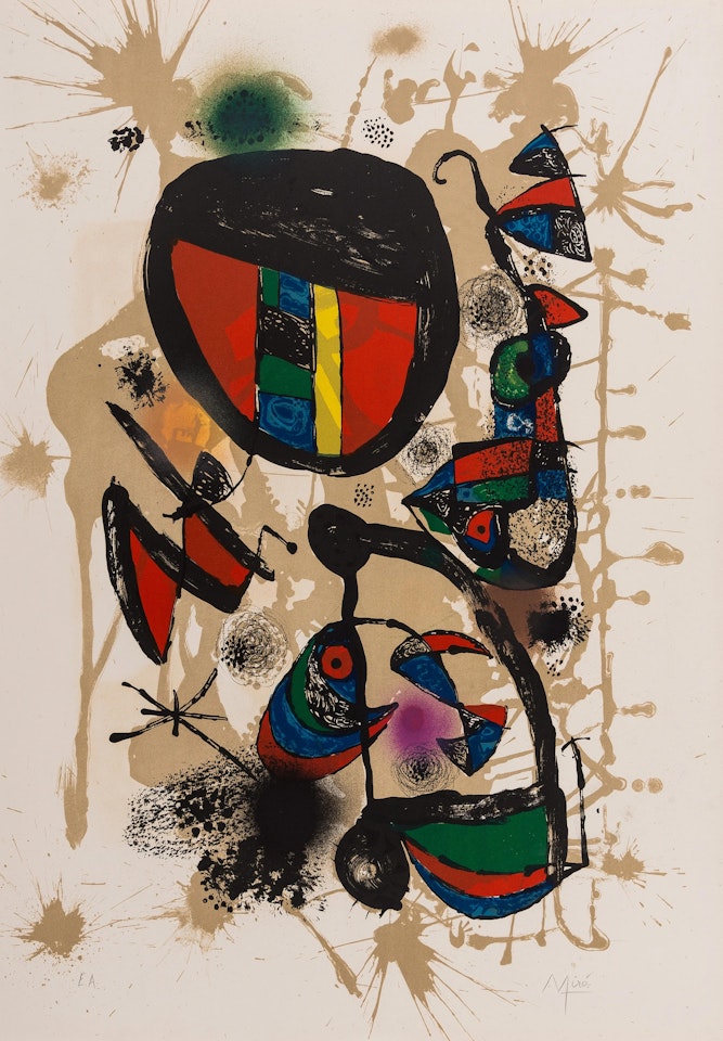 Nid d"Alouettes (Mourlot 1122) by Joan Miró
