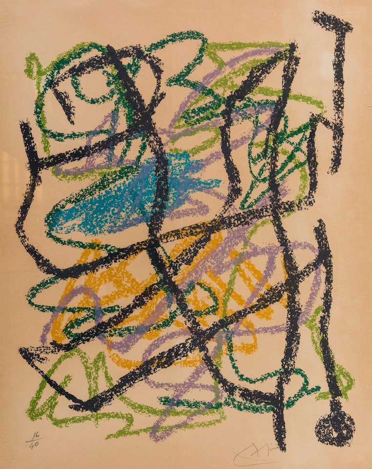 Untitled from Je Travaille comme un Jardinier (Mourlot 361) by Joan Miró