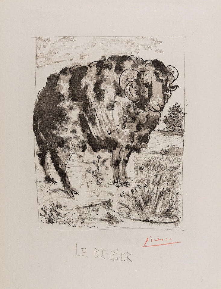 Le Bellier (Blcoh 349, Baer 579 II A/C) by Pablo Picasso