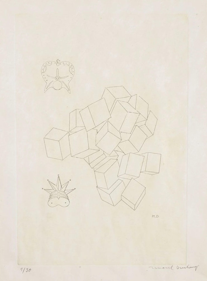 King and Queen (Schwarz 652) by Marcel Duchamp