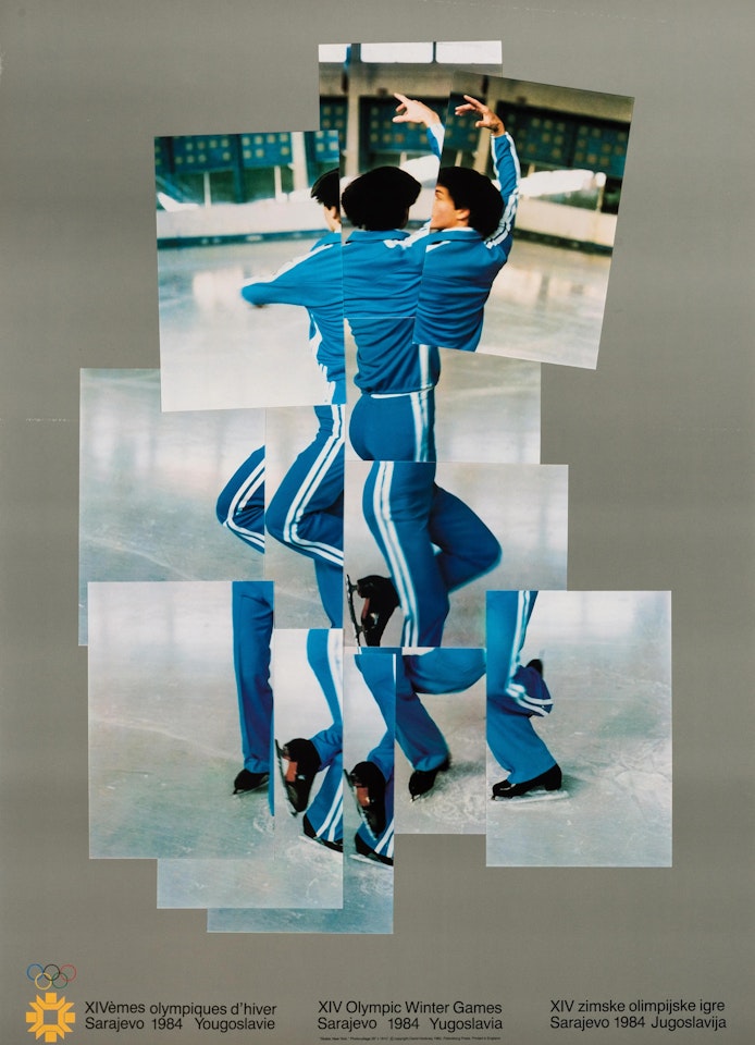 Skater (XIV Olympic Winter Games, Sarajevo) (Baggott 135) by David Hockney