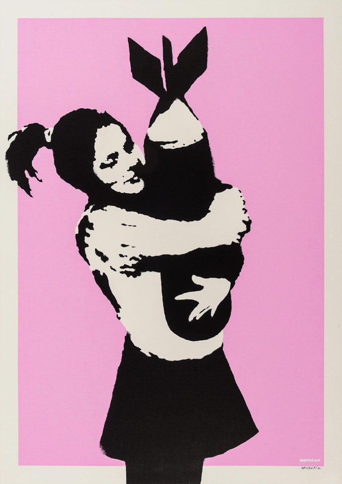 Bomb Love (Bomb Hugger) (Signed) by Banksy