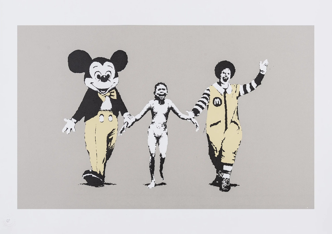 Napalm (inscribed with heart) by Banksy