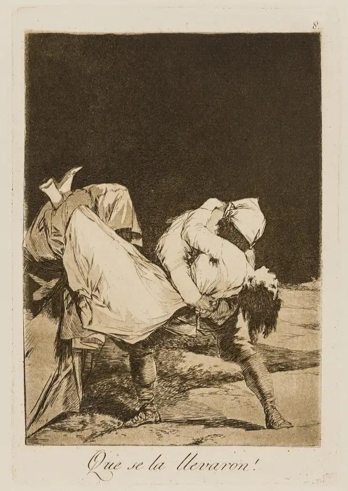 Fifteen plates from "Los Caprichos" by Francisco José de Goya