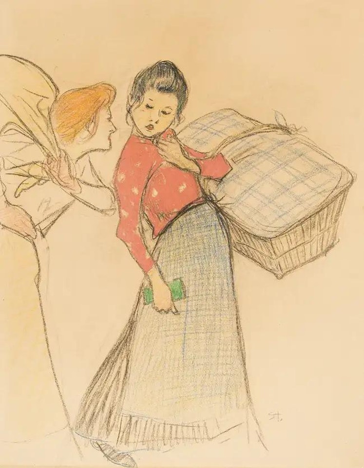 Les Blanchisseuses by Théophile Alexandre Steinlen