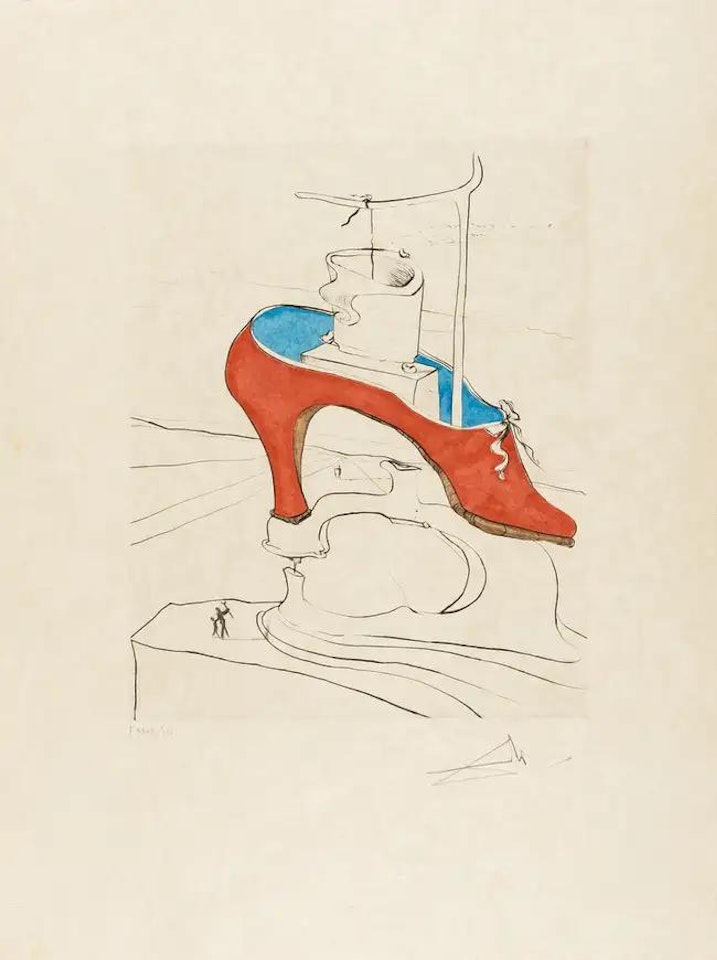The Curse Overthrown (Field 74-8E; M&L 666d) by Salvador Dali