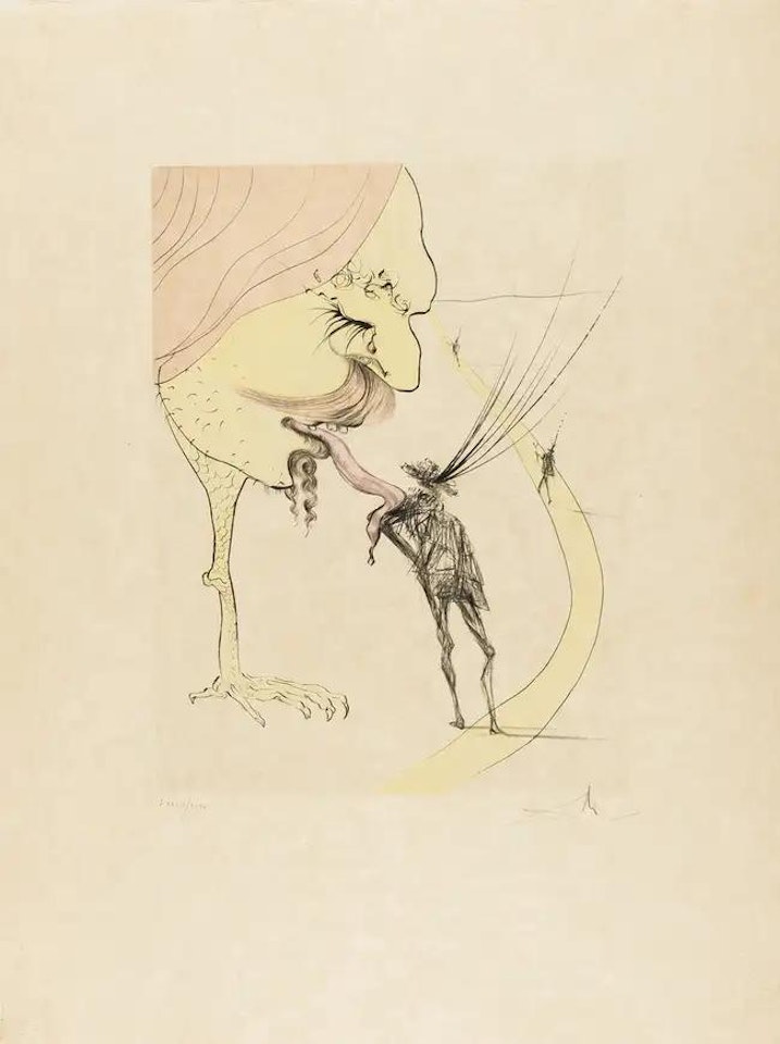 Picasso: A Ticket for Glory (Field 74-8C; M&L 670d) by Salvador Dali