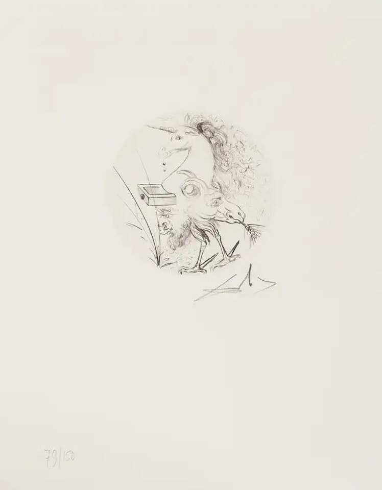Le métamorphoses érotiques (Field 69-15; M&L 342d) by Salvador Dali