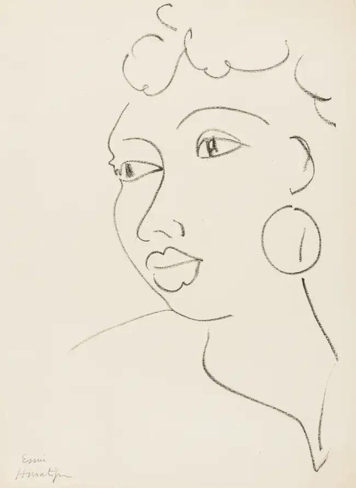 Haïtienne à la boucle d"oreille (Duthuit 568) by Henri Matisse