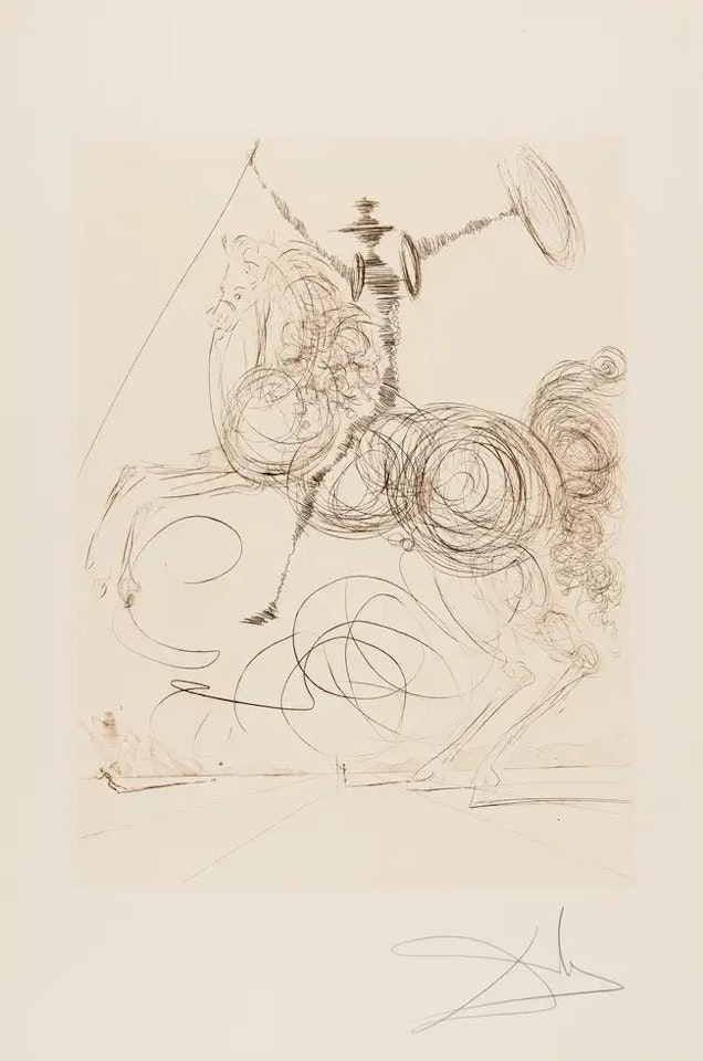 Don Quichotte (Field p.237) by Salvador Dali