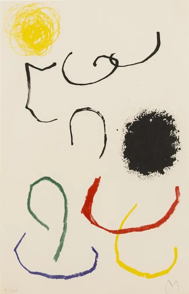 Obra inèdita Recent. Composition XI (Mourlot 356) by Joan Miró