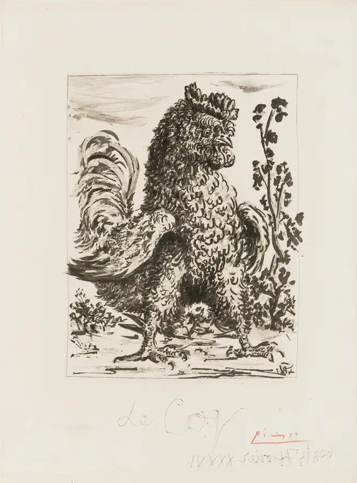 Le Coq (Baer 591 II A/C: Bloch 344) by Pablo Picasso