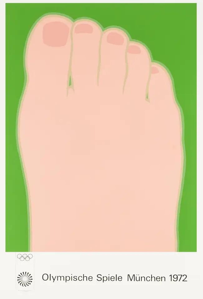 A poster for Olympische Spiele München by Tom Wesselmann