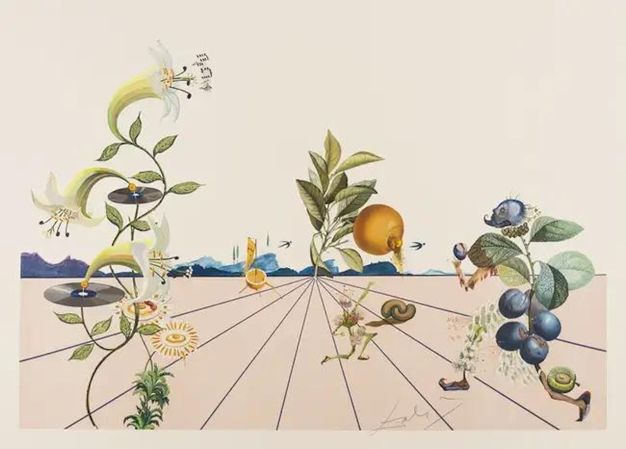 Flordali II (Field see p233; M&L 1587) by Salvador Dali