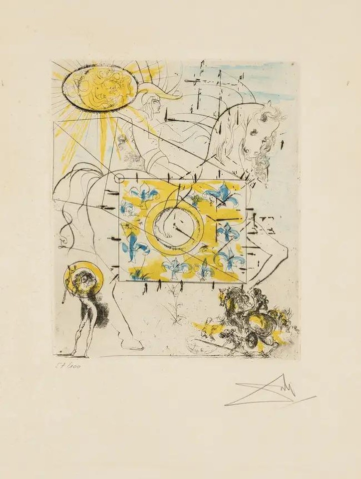 Cheval Royal (Field 72-1; M&L 429b) by Salvador Dali