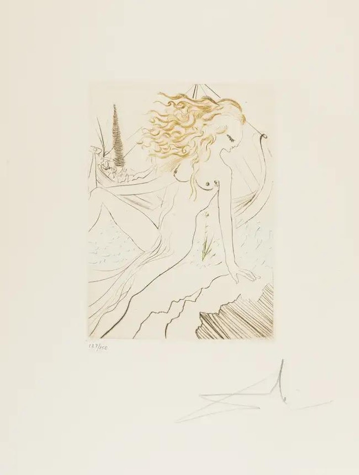 La Fiancée du roi de Garbe (Field 72-8B; M&L 553h) by Salvador Dali